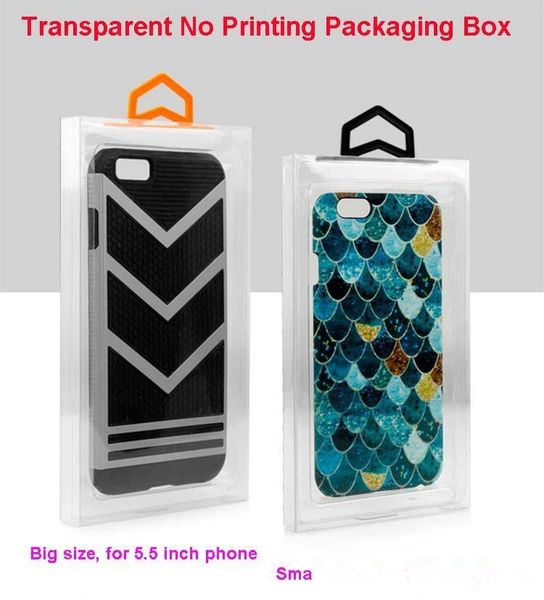 

universal transparent pvc phone case clear plastic retail packaging boxes package box with hook for iphone 7 8 plus x samsung note8 s8+ s9