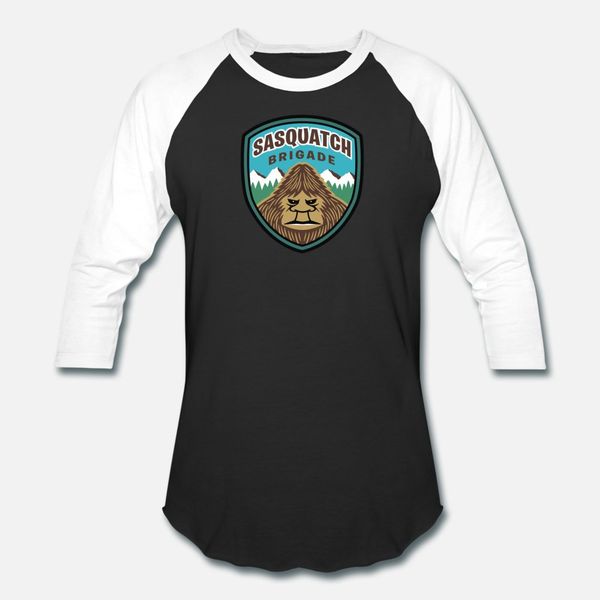 

sasquatch brigade t shirt men printing 100% cotton round neck trend cute humor summer slim shirt