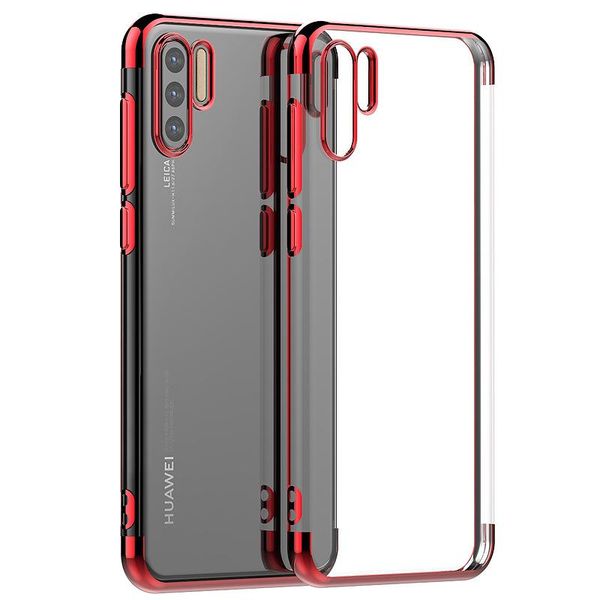 

cgjxsfor huawei p30 case electroplating clear soft tpu back cover case for huawei p30 pro p30 lite
