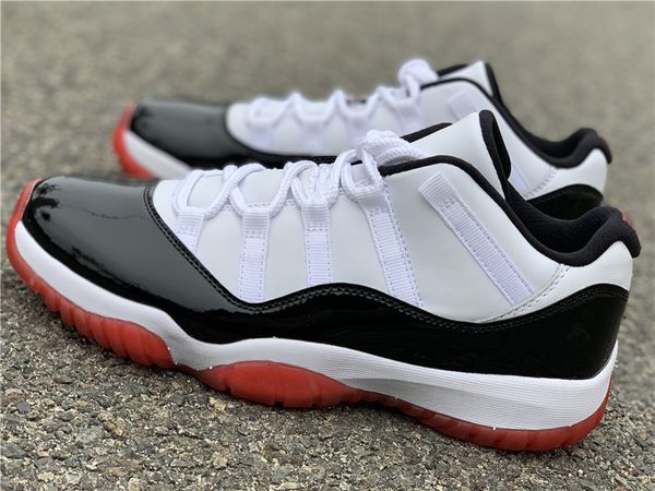 

new 2020 11 xi mix bred concord low men basketball shoes high white black trainers sports sneakers outdoor wholesale size 7-13