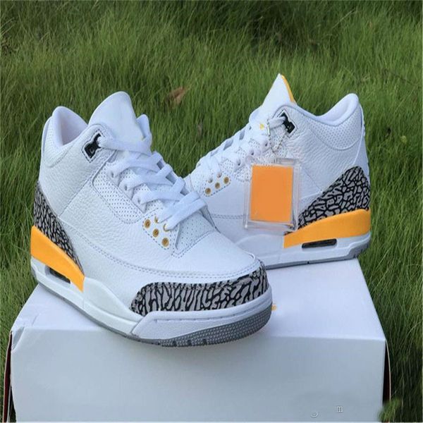 

new release 3 3s wmns laser orange hite cement grey black ck9246-108 basketball shoes nakeskin shoes size 40-46