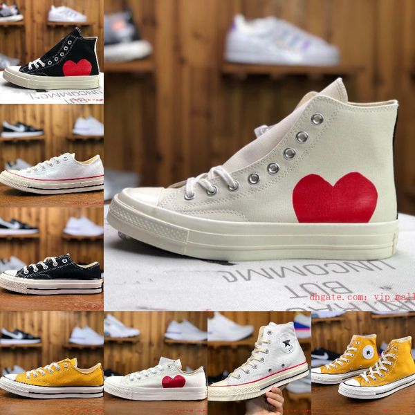 

men 1970s chuck 70 multi heart 70s hi canvas shoes classic 1970 jointly name skateboard trainers women casual shoes classic conversb87b#, Black