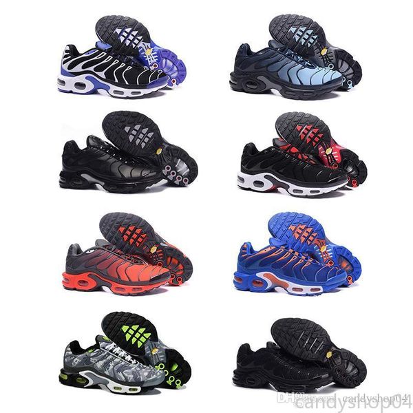 

2019tn plus running shoes classic outdoor run shoes tn black white sport shock sneakers men requin olive silver in metallic 5-12 ca4g