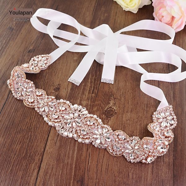 

tpzey yulapan bridal dress rose gold s161b yulapan bridal belt accessories wedding rhinestone wedding dress accessories rose gold rhinestone, Black;brown