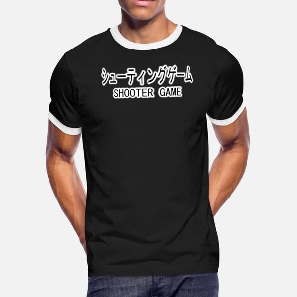 

japanese shooter game japanese character symbol t shirt men personalized 100% cotton size s-3xl family sunlight comfortable shirt