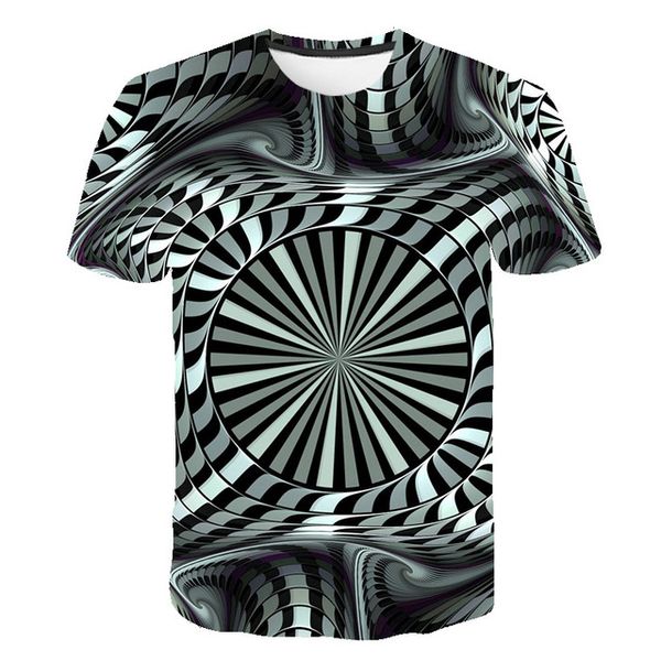 

colorful psychedelic dizziness print 3d print shirts graphic anime anime men clothing