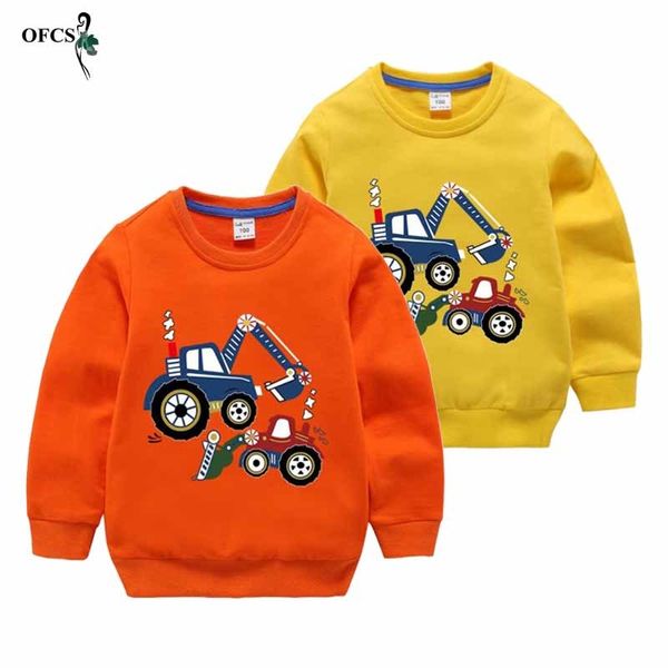

retail autumn winter warm sweater 2-15 t old children long sleeve cartoon print school baby fleece handsome kids boy knitwear lj200813, Blue