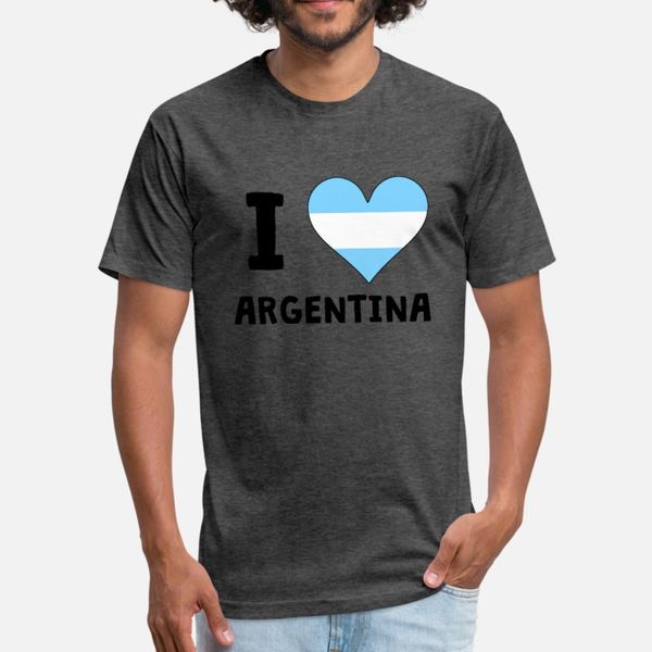 

i heart argentina t shirt men printed short sleeve s-xxxl solid color loose humor spring natural shirt