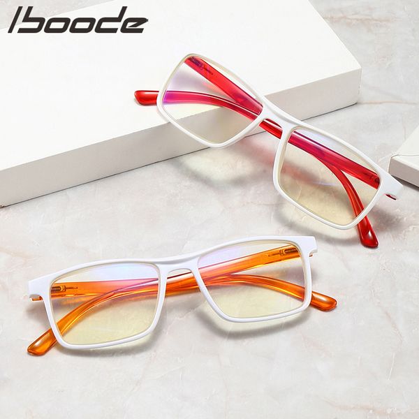 

iboode men spring legs retro metal frame presbyopic eyeglasses anti fatigue for parents unbreakable classical reading glasses, White;black