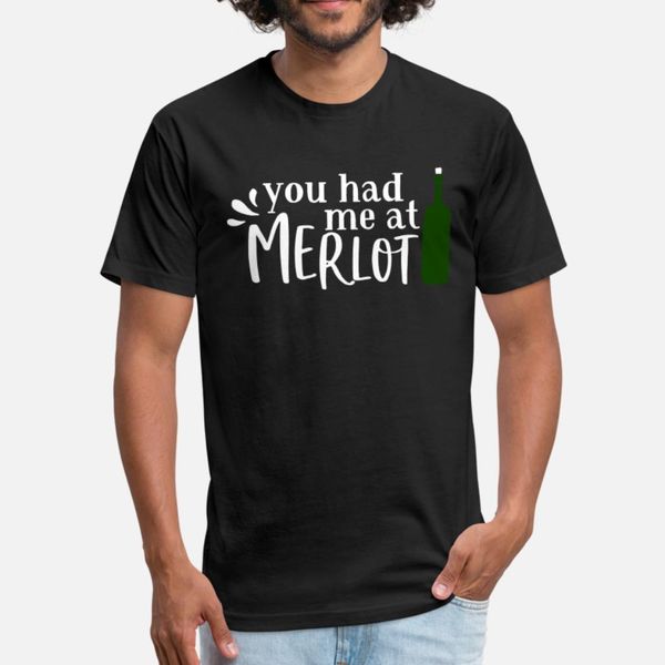 

you had me marlot t shirt men designer short sleeve s-xxxl fit cute basic summer slim shirt