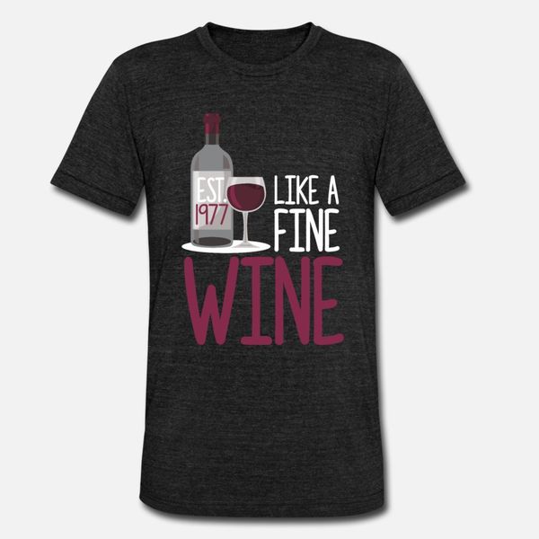 

43 years old white red wine drinker 43th birthday t shirt men design short sleeve s-xxxl cool fit new style summer family shirt