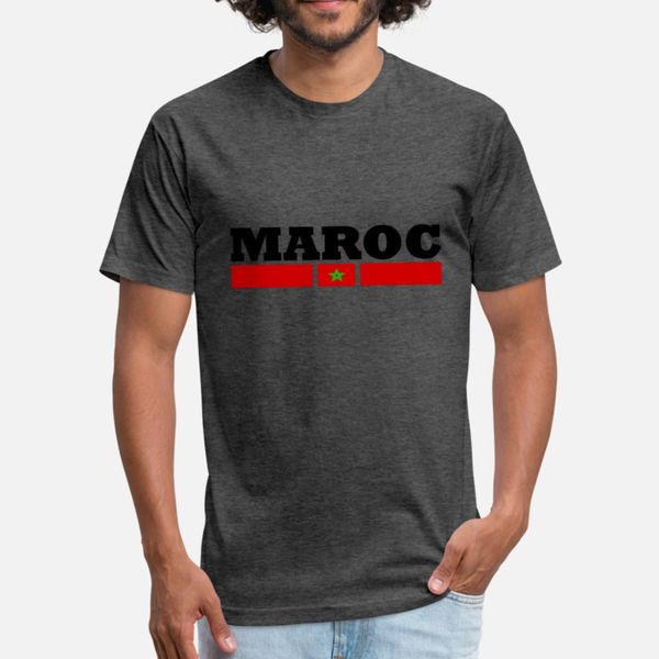 

cool morocco flag design by milaino t shirt men custom short sleeve o-neck basic solid sunlight breathable summer formal shirt