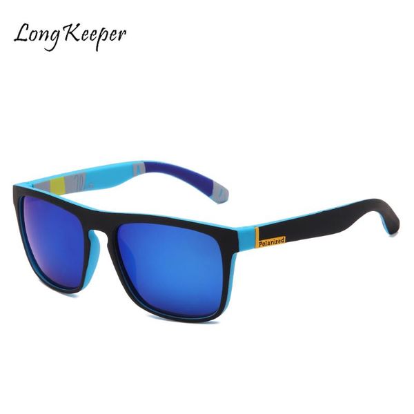 

2020 polarized sunglasses male uv400 classic vintage brand designer sunglasses men square sports mirror polarized sun glasses, White;black