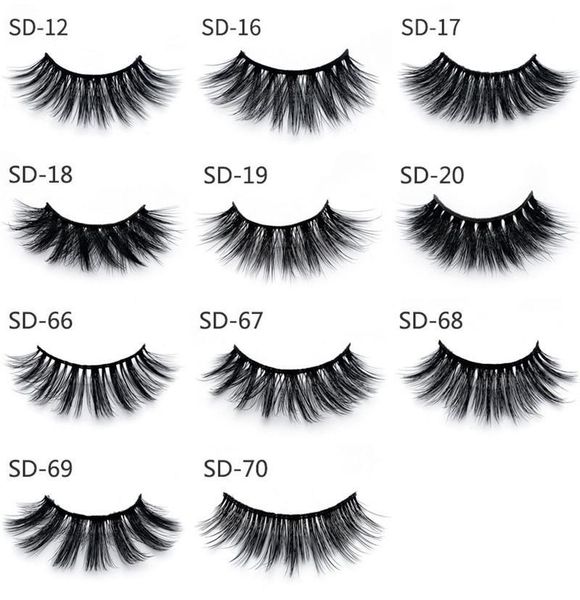 

20style 3d mink eyelash fake eyelash soft natural thick 3d mink hair false eyelash natural extension fake eyelashes dhl ing
