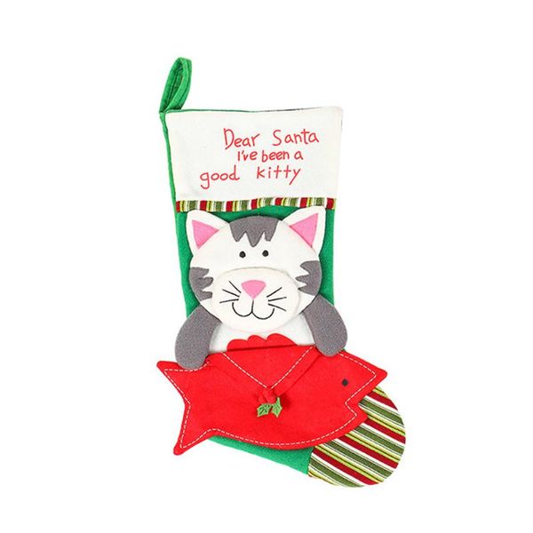 

sock storage l hanging christmas home gift bag shops candy santa claus holiday decoration cat dog shape packing
