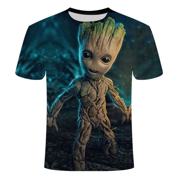 

groot porg x planet monarch bounty hunter superhero movie guardians of the galaxy lovely cool 3d print shirts anime comics men clothing