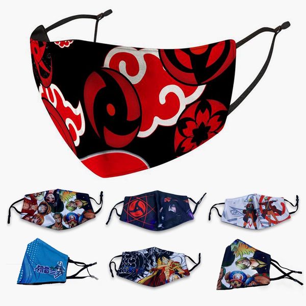 

новый 7 стилей аниме one piece луффи face mask смешные anti-dust ice шелковый mouth маска бег верхом велосипед защитные мужчины женщины маск