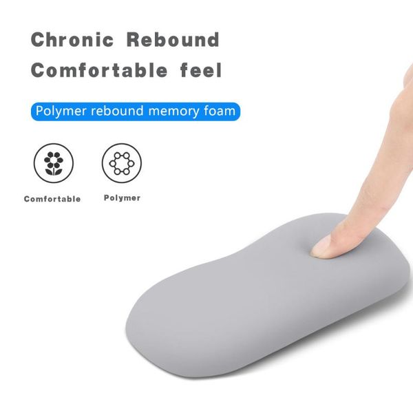 

mouse mat wrist guard bracer silica gel soft memory foam solid color computer games mouse mice pad