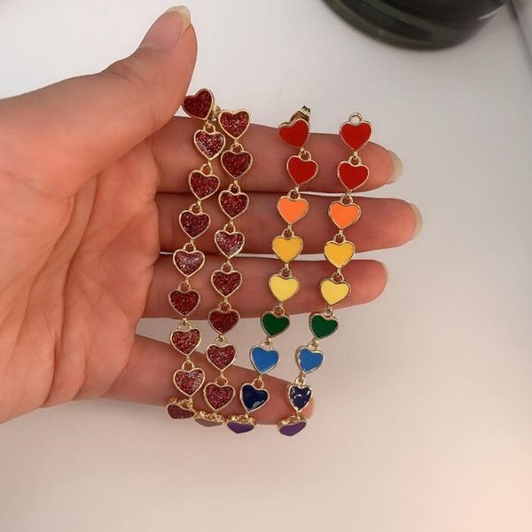 

drop earrings korean rainbow earrings girls accessories earings wholesale fashion jewelry thailand bohemian jewelry branded styles, Golden;silver