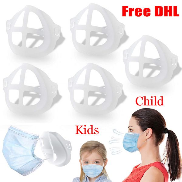 

3d silicone mask bracket lipstick protection stand mask pad inner support for enhancing breathing smoothly masks tool accessory