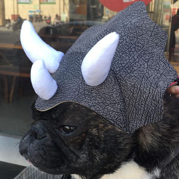 

pet hat suede tricera shape headgear portable headwear adjustable dog cat