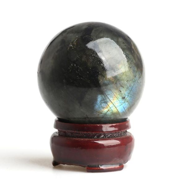

gemstone 1.65-1.89 spheres labradorite natural rainbow balls wholesale inches crystal + shipping stand healing mmj2010 zkaeh