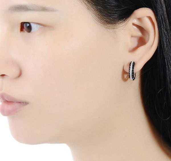 

santuzza silver earrings for women 925 sterling silver stud earrings silver 925 with stones cubic zirconia brincos jewelry002, Golden;silver