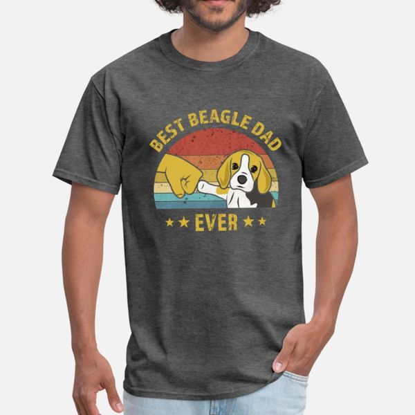 

beagle dad ever beagle retro vintage gift t shirt men custom 100% cotton s-xxxl unique fitness breathable spring autumn cool shirt