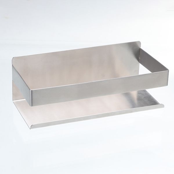 

single layer rectangle wall mount stainless steel bathroom shelf shower