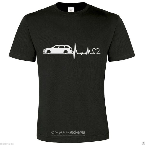 

2019 summer style fashion (t46s) fun t-shirt motiv: herzschlag skoda octavia 5e kombi tee shirt