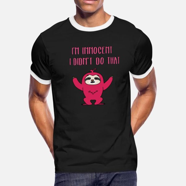 

funny lazy but cute design i didn't do t shirt men printed tee shirt plus size 3xl male interesting fashion spring kawaii shirt