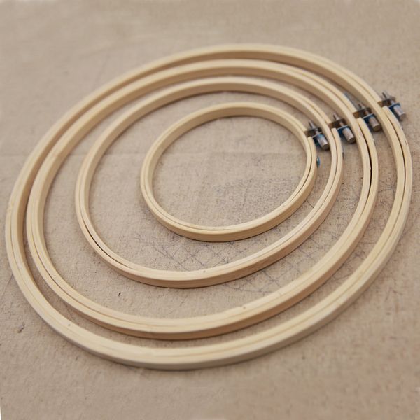 

1pcs adjustable bamboo hoop frame 15cm to 26cm embroidery circle for ribbon embroidery bead cross stitch handcraft diy craft, Black