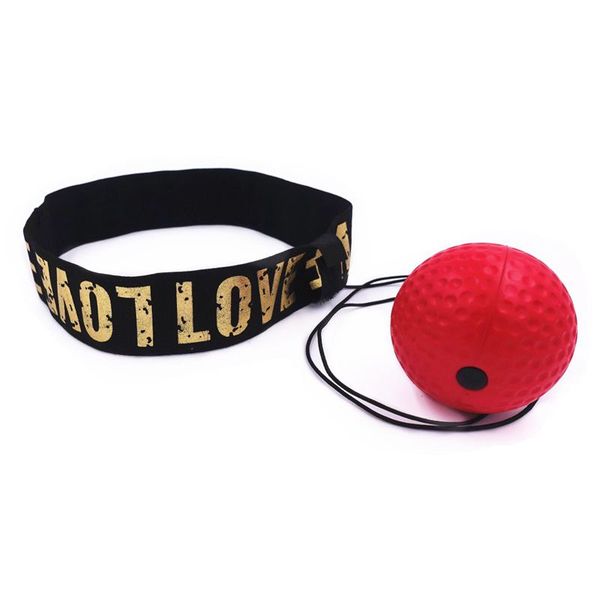 

boxing reflex speed punch ball sanda boxer raising reaction force hand eye training set stress reaction ball red