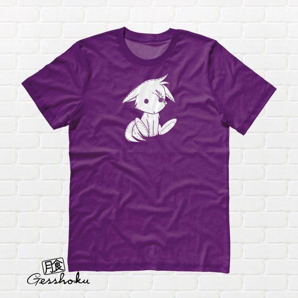 

cute fox рубашка kitsune плюшевые kawaii майка взрослых fox майка аниме пушистая белая лиса милый аниме одежды