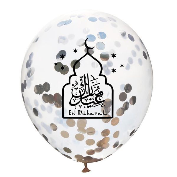 

round balloons ballons star eid moon ramadan eid mubarak print foil inch transparent al-fitr mubarak 12 supplies xhlight whahm