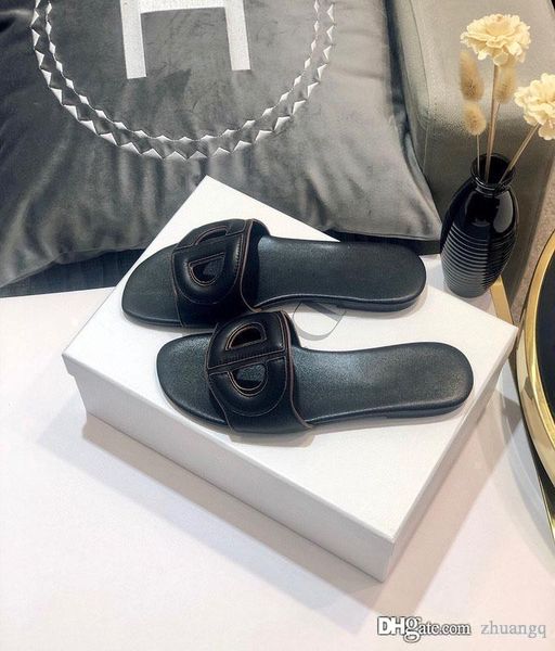 

release summer slides d club mules beach indoor flat shoes fashion women black camel blue denim white calfskin slippers casual sandals