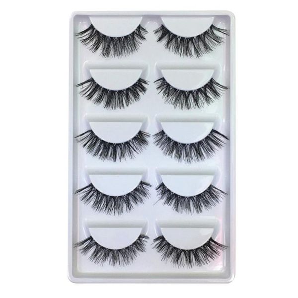 

dropship 3d natural wispy пушистый ресницы минк волос ложных ресниц наращивание ресниц макияж красота инструменты