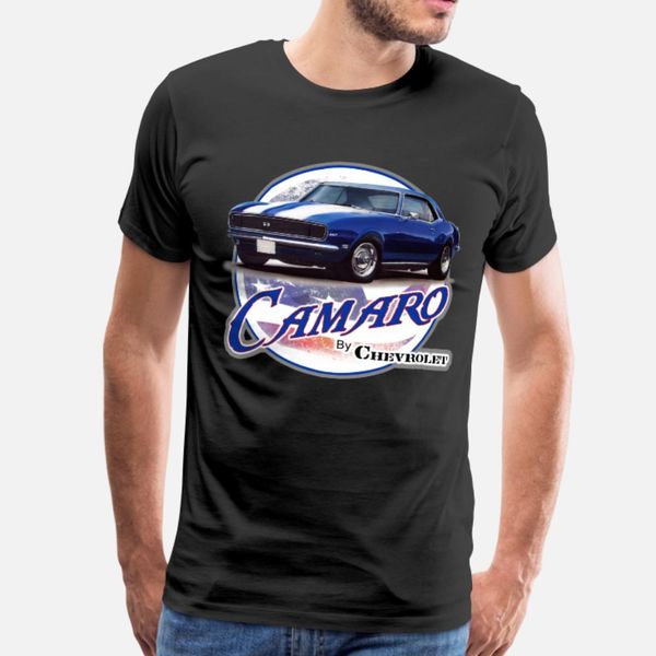 

american flag 1968 camaro t shirt men create 100% cotton s-3xl letter loose breathable summer cool shirt