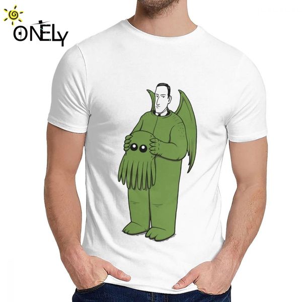 

for men t-shirt cthulhu mascot the call of cthulhu soft graphic print o-neck retro tee shirt