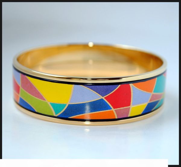 

наслаждайтесь серии life 18k позолоченные эмаль браслет для женщины высочайшее качество браслеты браслеты ширина 20мм мода ювелирные изделия, Black