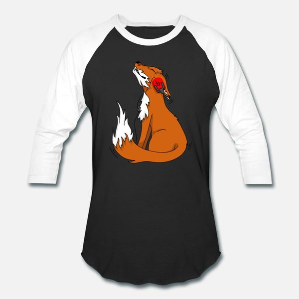

fox t shirt men printing short sleeve round neck slim cute new fashion spring novelty shirt