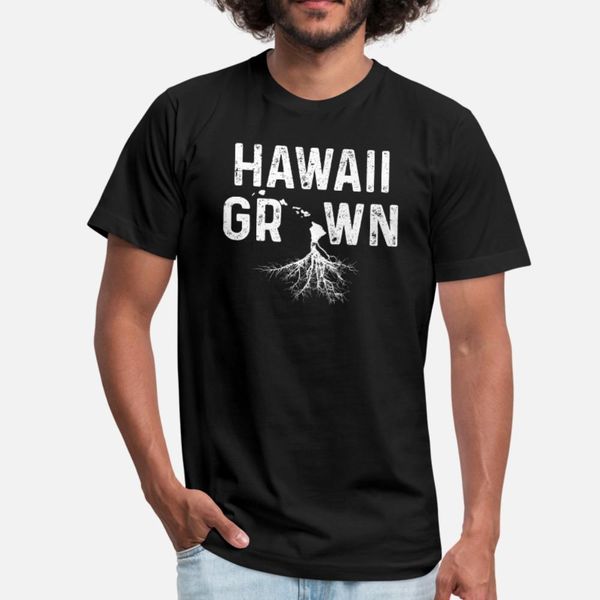 

hawaii grown t shirt men designs tee shirt o neck basic solid graphic authentic summer trend shirt