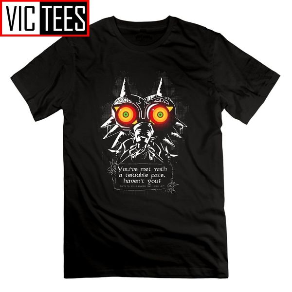 

the legend of zelda majoras mask meeting with a terrible fate t shirt short sleeves t-shirt men's o neck cotton tees