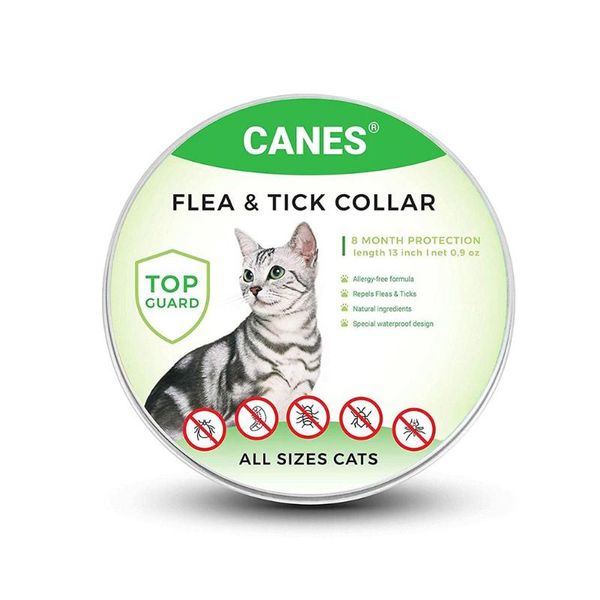 

dog collars & leashes cat anti flea mite tick collar deodorize natural essential oil 8 months protection remove for pet