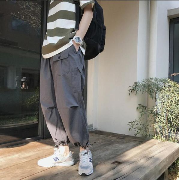 

2020 new spring new jogger pants men hip hop sweatpants casual slim mens harem pants, Black