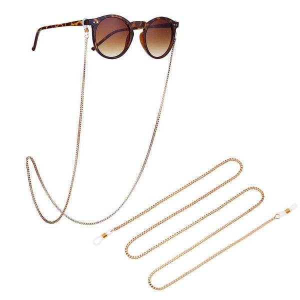 

sunglasses frames metal thread slip eyeglass chain lanyard reading glasses chains women accessories hold straps cords, Silver