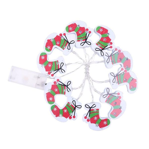 

10led christmas stocking lights mental fairy lights outdoor for christmas party wedding holiday atmosphere decoration