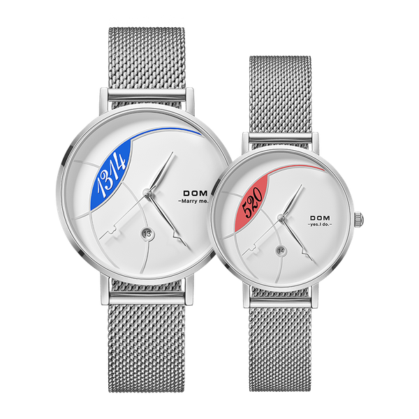 

watch women quartz watch casual quartz-watch leather mesh strap ultra thin clock relog g-1305/1304, Slivery;brown
