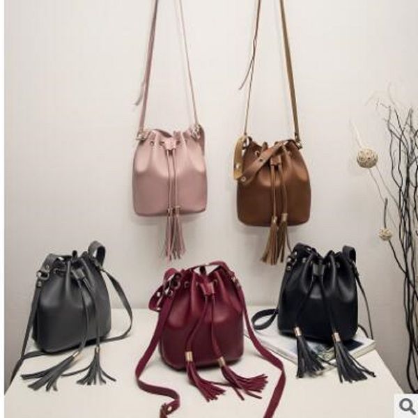 

one shoulder bucket bag casual women's bag 2020 small fresh female student small mobile phone coin purse