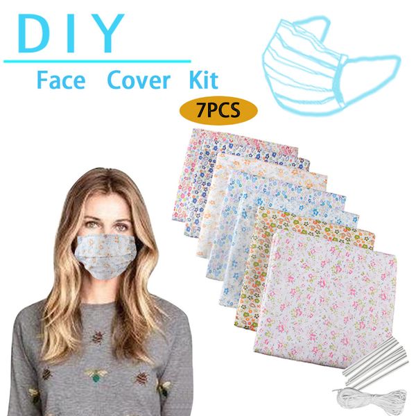 

homemade masks for family protection material kits printed universal masks for boys girls dust-proof anti-haze disposable mask dhe661